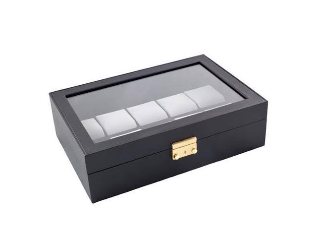 Black Leatherette Watch Case Display Box G427724