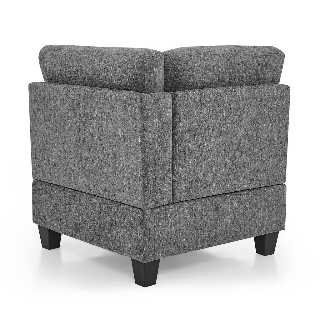 Grey Chenille Corner Sofa E224