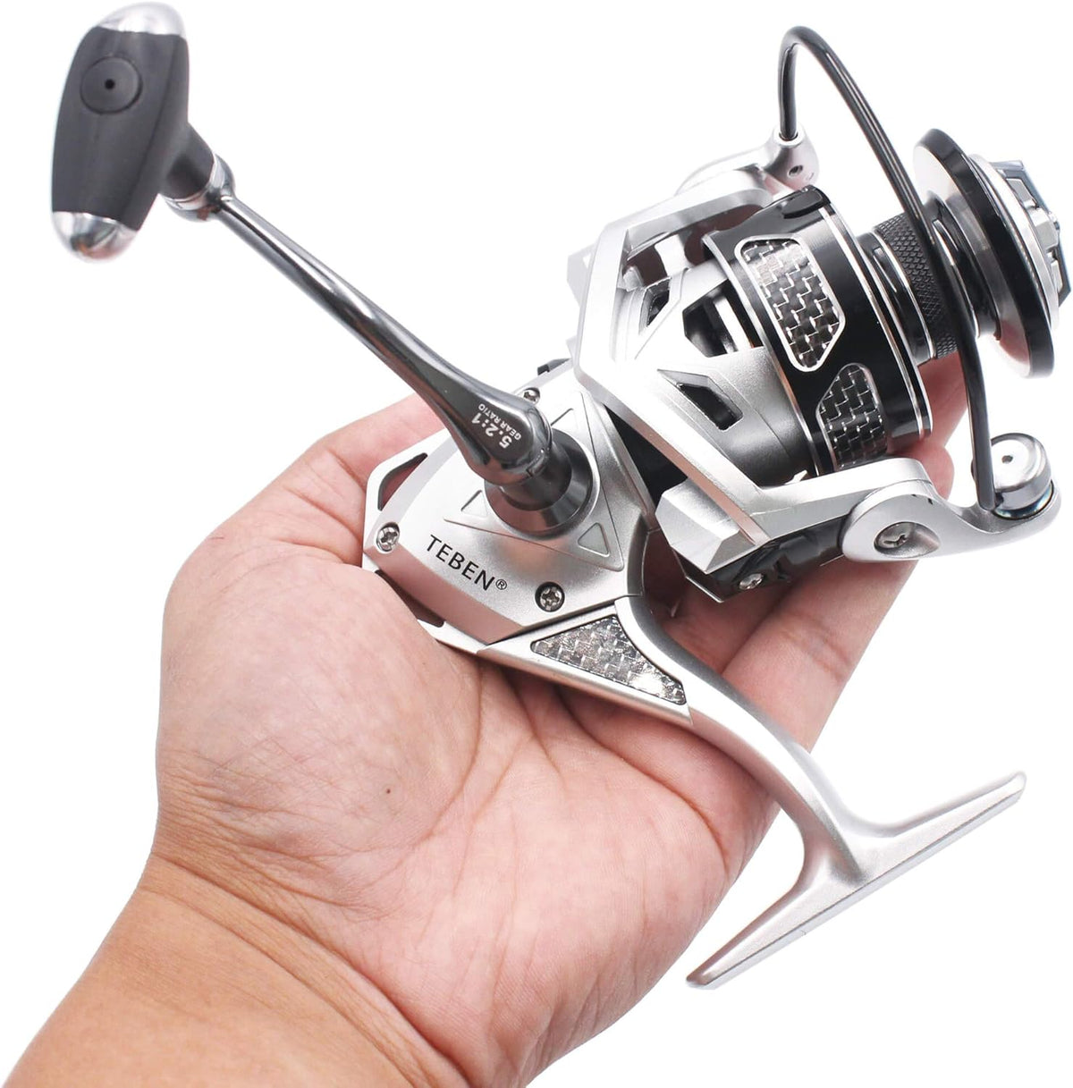Carbon Fiber Aluminum Alloy Spinning Reel 5+1 BB Y348380