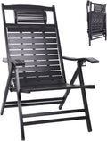 Adjustable Folding Solid Wood Deck Chair D758