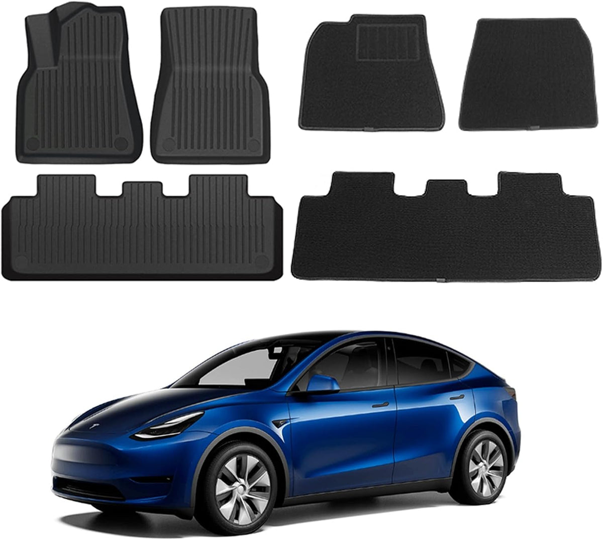 Tesla Model Y Carpet Floor Mats O474