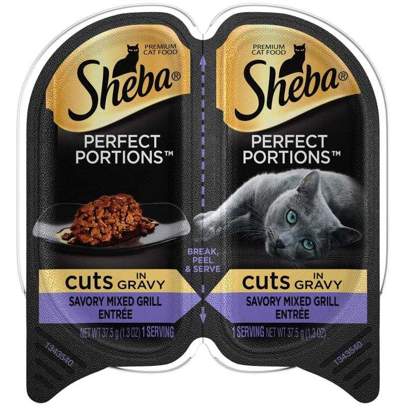 Wet Cat Food Cuts in Gravy Savory Mixed Grill Entree G54722