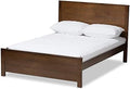 Walnut Brown Full Platform Bed N8770