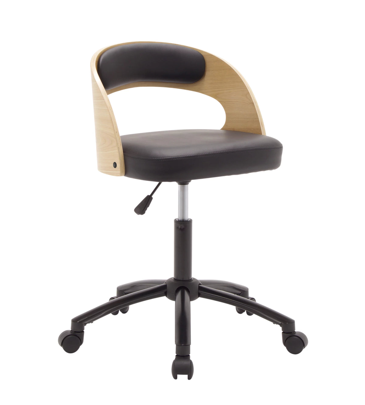 Ashwood Low Wood Back Swivel Office Chair J33094