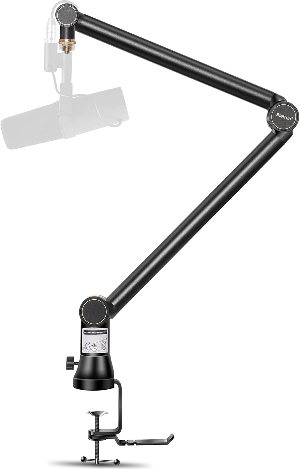 Heavy Duty Metal Boom Arm Mic Stand with 3/8 to 5/8 Adapter Y239127