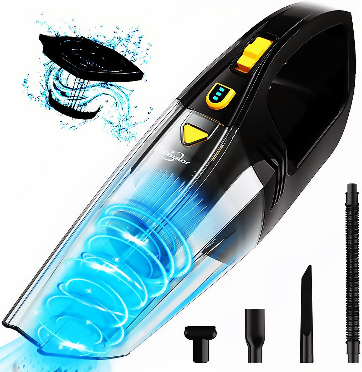 Handheld Cordless Vacuum, 120W/8000Pa, White, Pack of 2 T8899