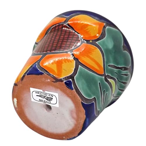 Set of 3 Hand-Painted Talavera Planters Q729185