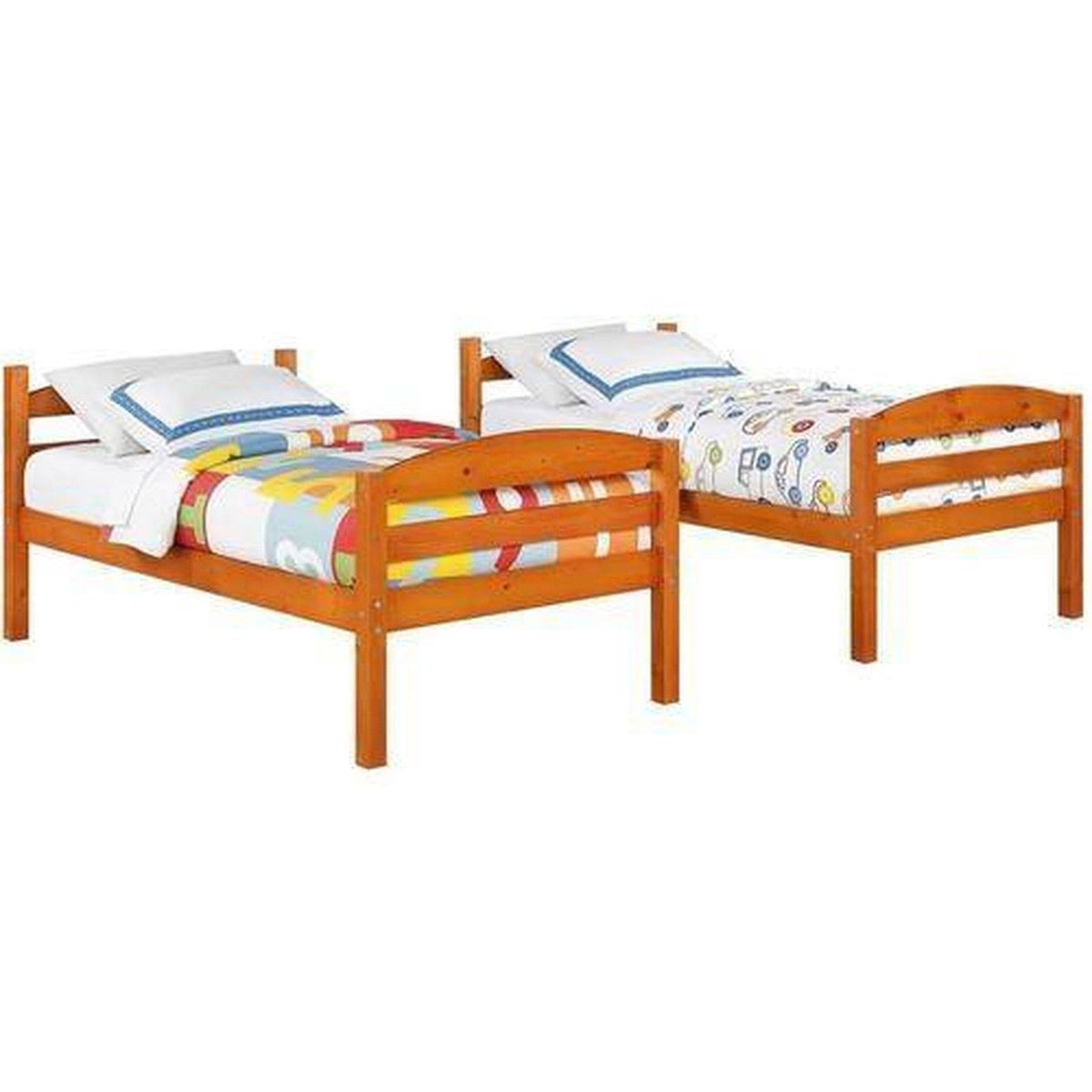 Pine Wood Twin-over-Twin Bunk Bed I621