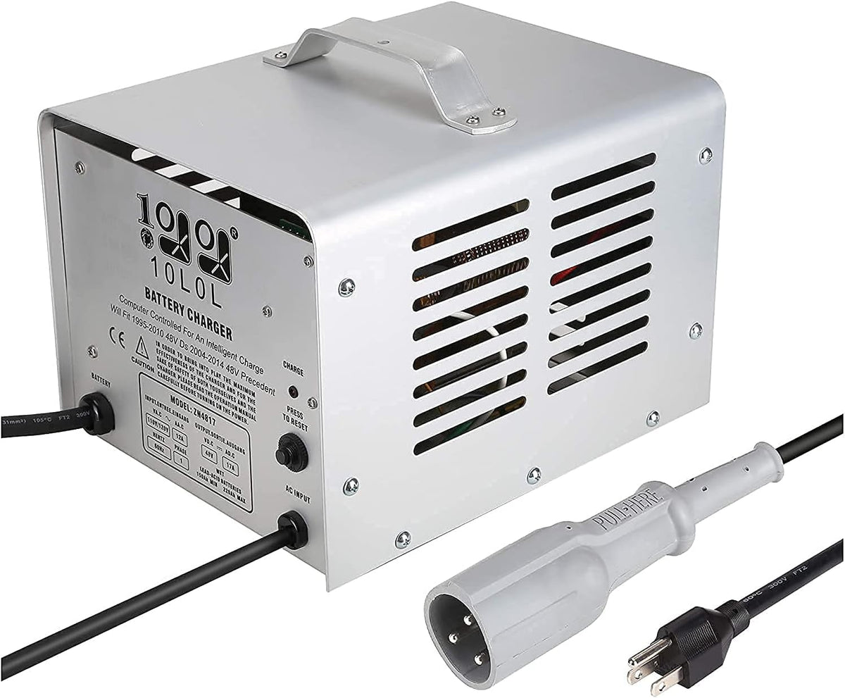 48 Volt Battery Charger with Round 3 Pin Plug I9870