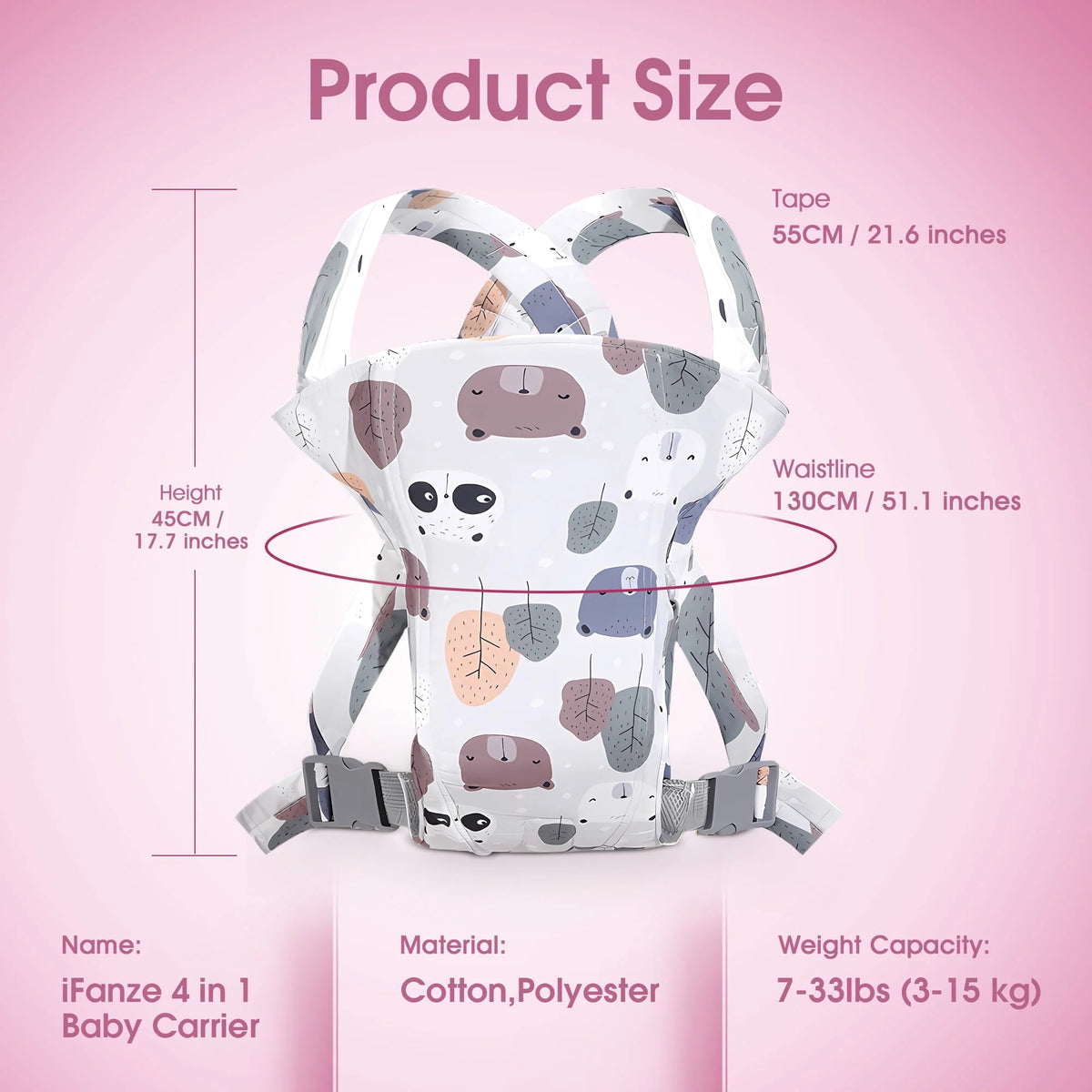 4 in 1 Ergonomic Baby Carrier H443