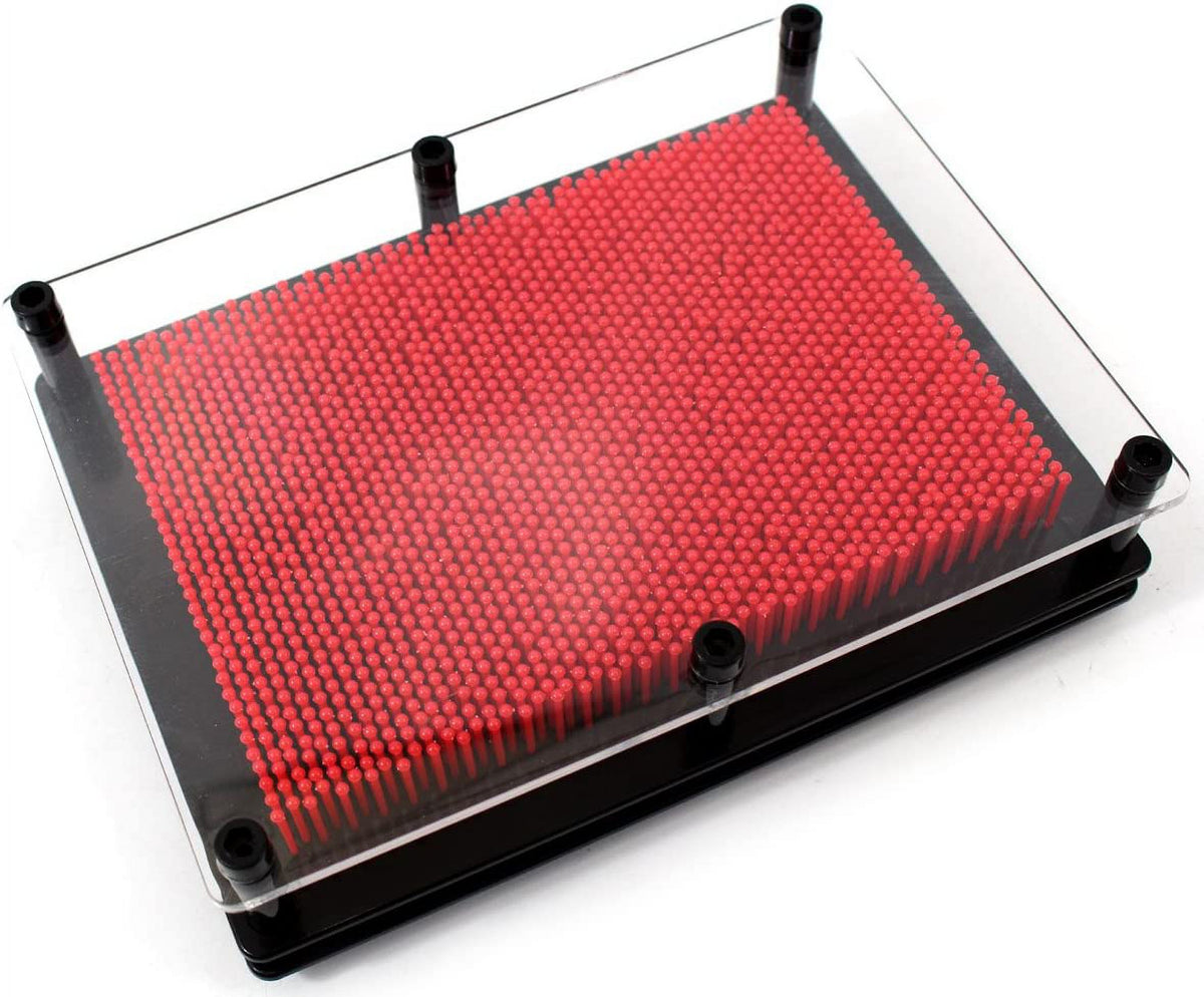 3D Pin Art Sculpture Toy (6" x 8" Red) T364