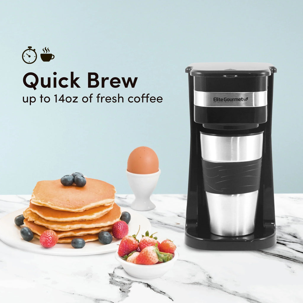 Single Serve Coffee Maker with Travel Mug G265672