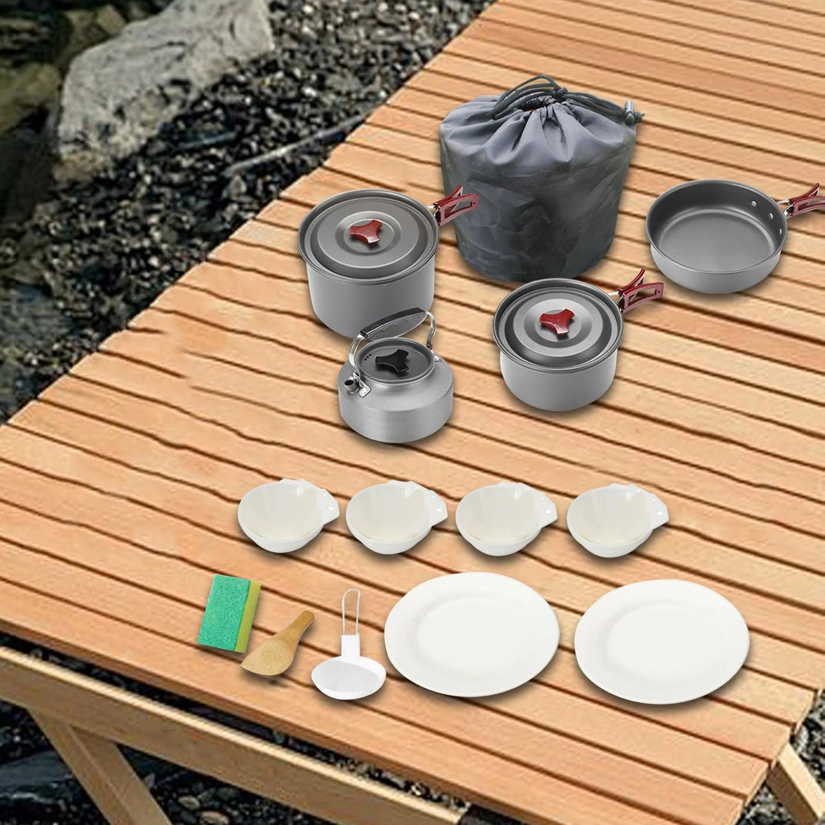 Camping Cookware Non Stick for Campfire M9917