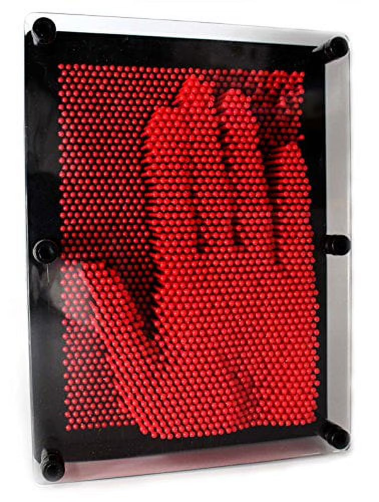 3D Pin Art Sculpture Toy (6" x 8" Red) T364