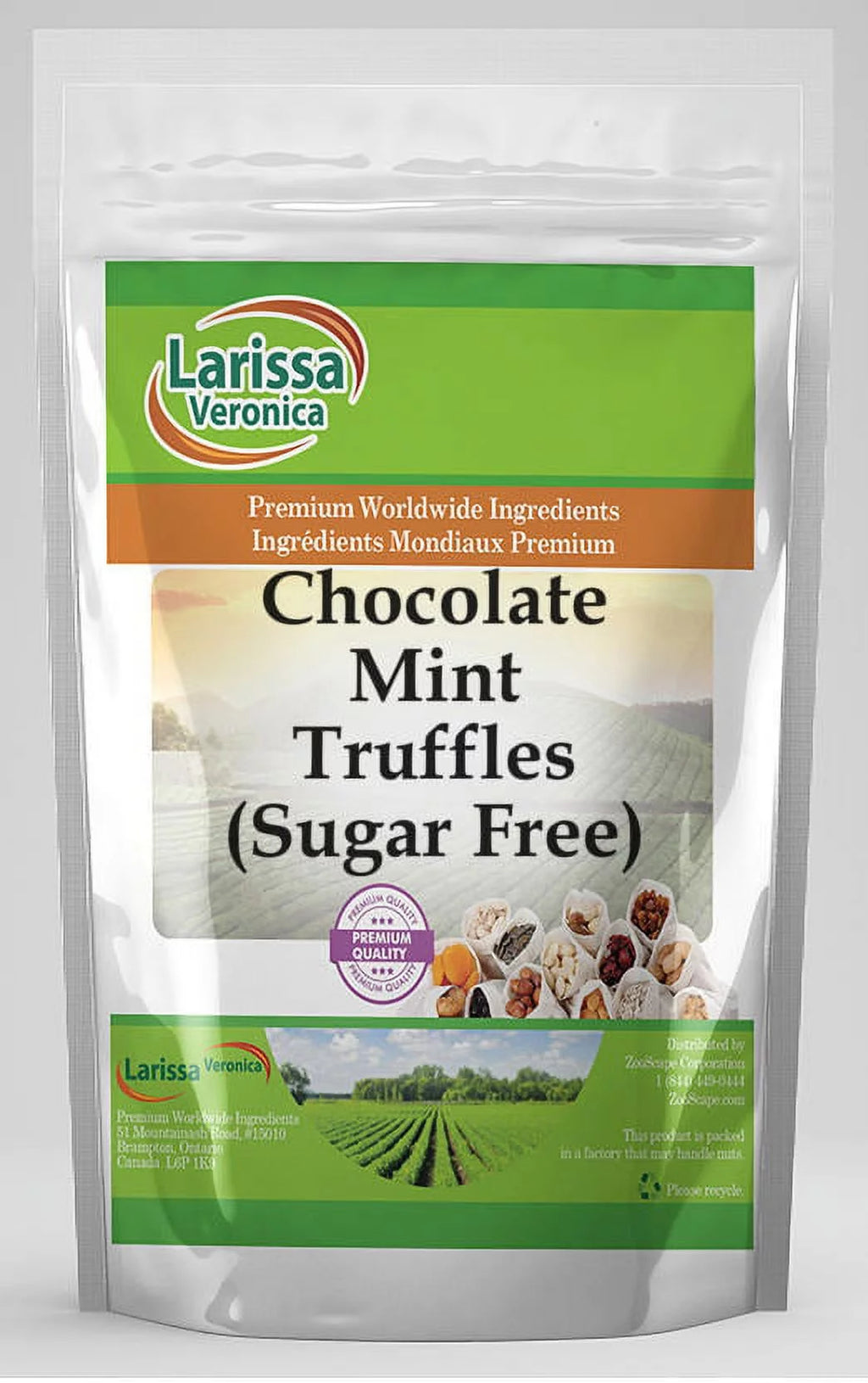 Sugar Free Chocolate Mint Truffles 8 oz 3-Pack F8265