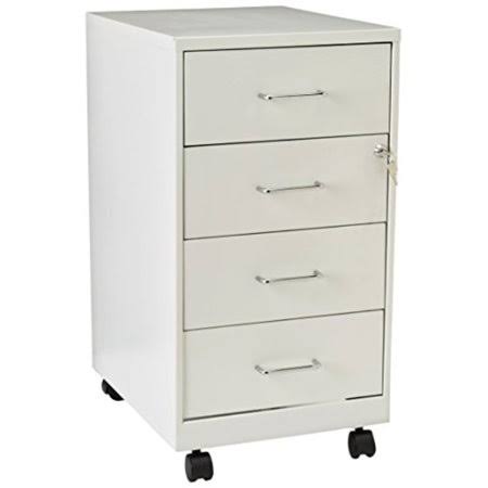 White 4 Drawer File Cabinet F637207
