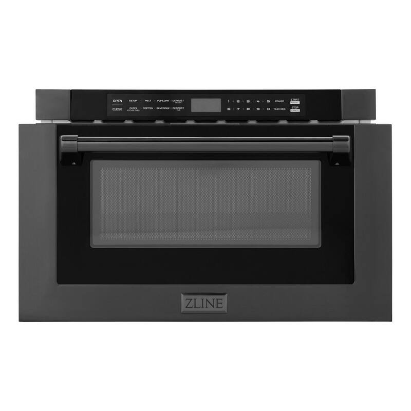 1000-Watt Built-In Microwave Drawer in Black Stainless Steel M507