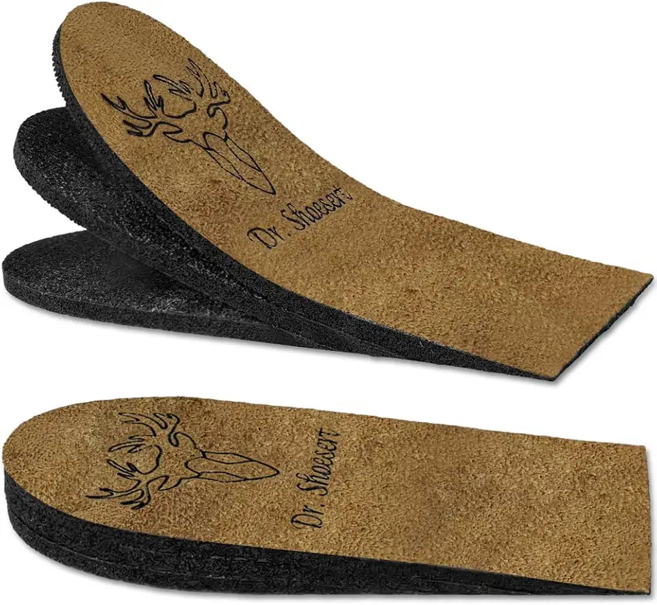 Adjustable Orthopedic Heel Wedge Lift Insoles Brown D706
