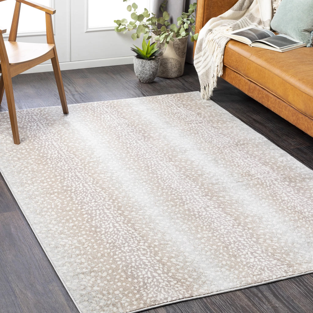 Camel Light Gray Trellis Area Rug 9' x 12'3" N717