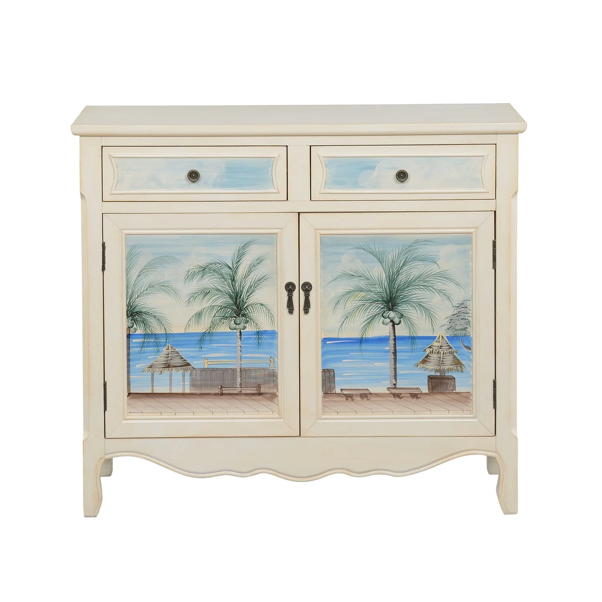 Two Drawer Two Door Cupboard V52522