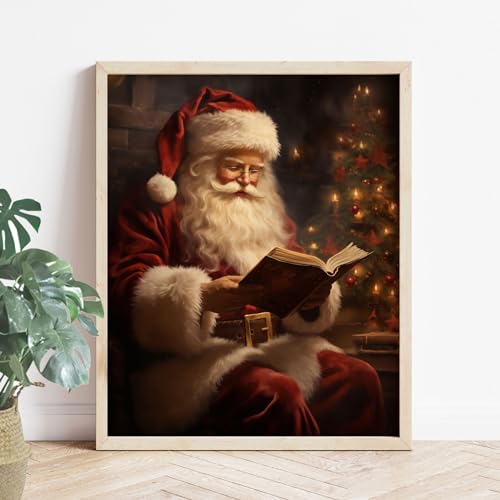 Vintage Christmas Wall Art Print 8x10inches Unframed R414141