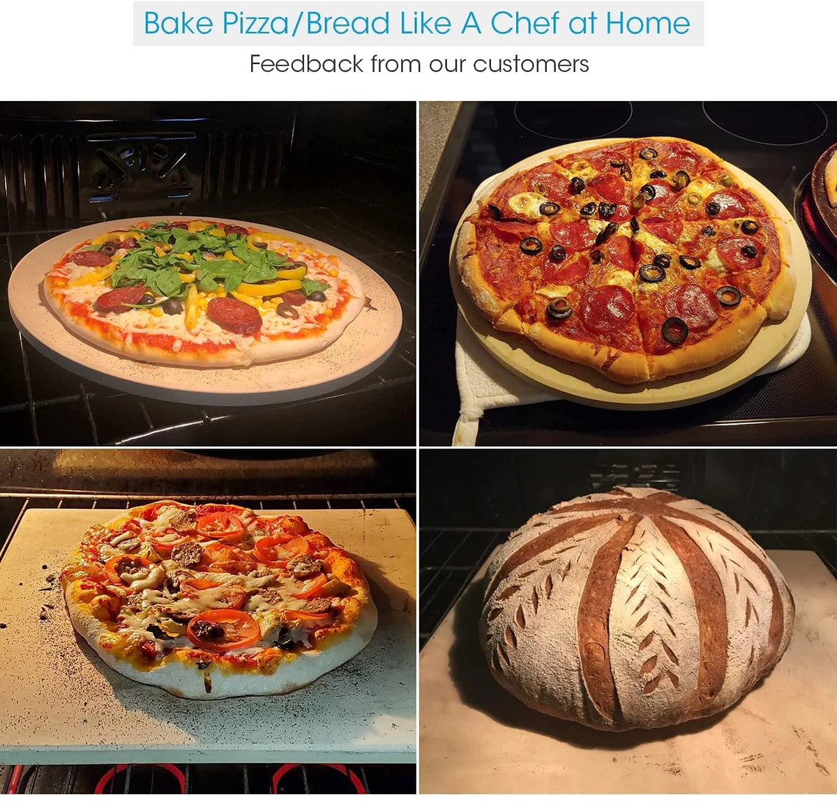 15'' Round Cordierite Pizza Stone Q6733