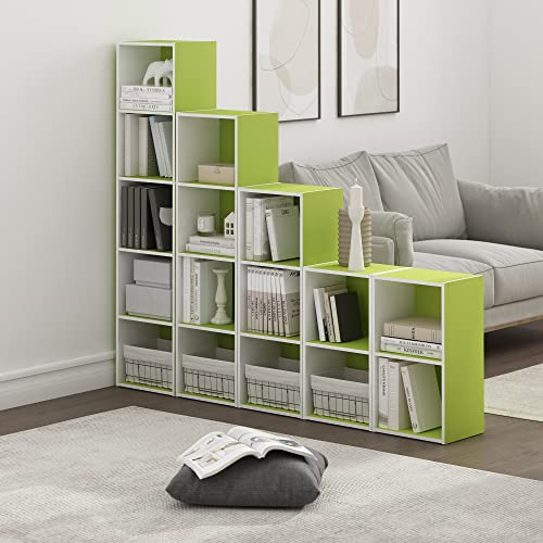 White 5-Cube Bookcase U956