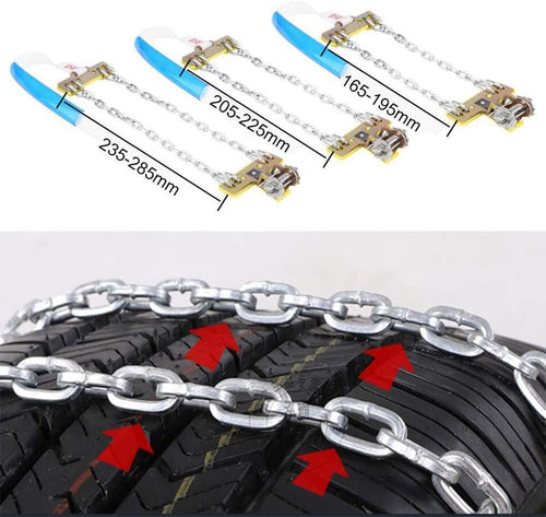 10 Packs Anti Slip Tire Chains with Thickened Manganese Steel B57159
