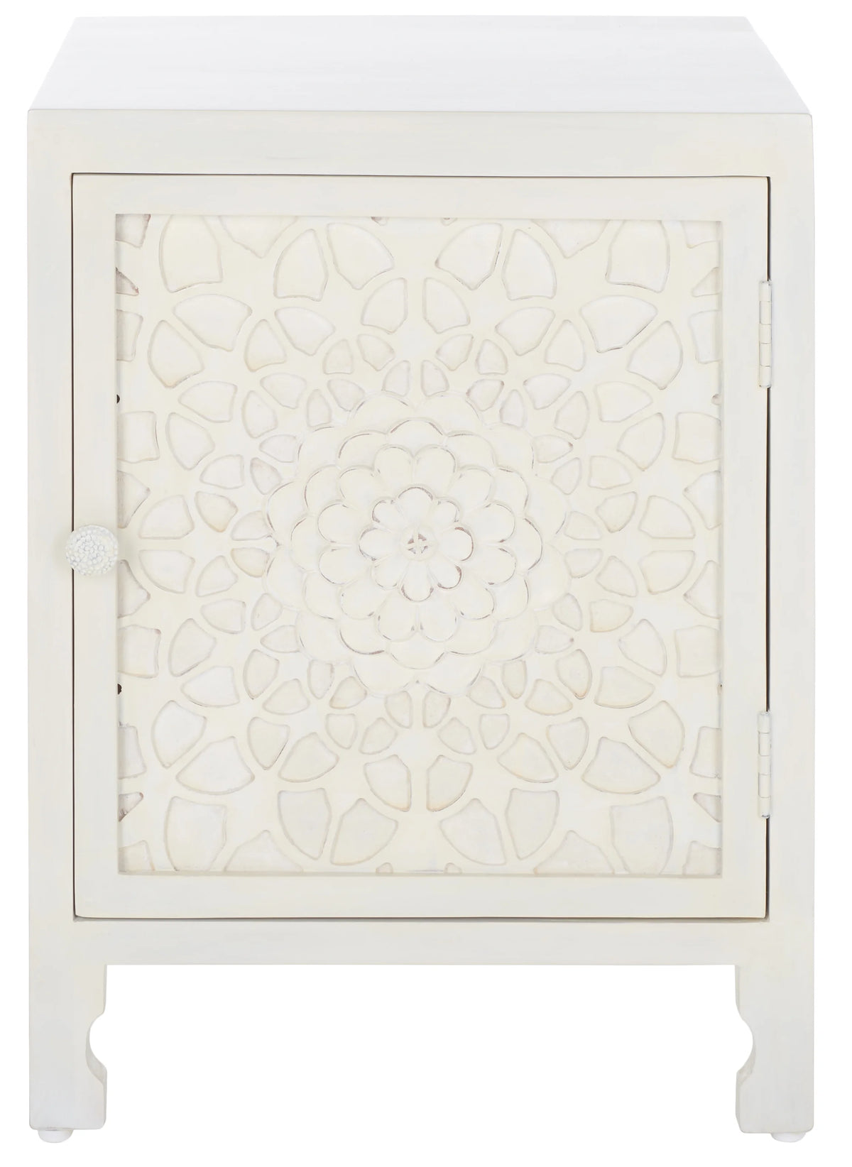 White Wash 2 Shelf 1 Door Nightstand H6241