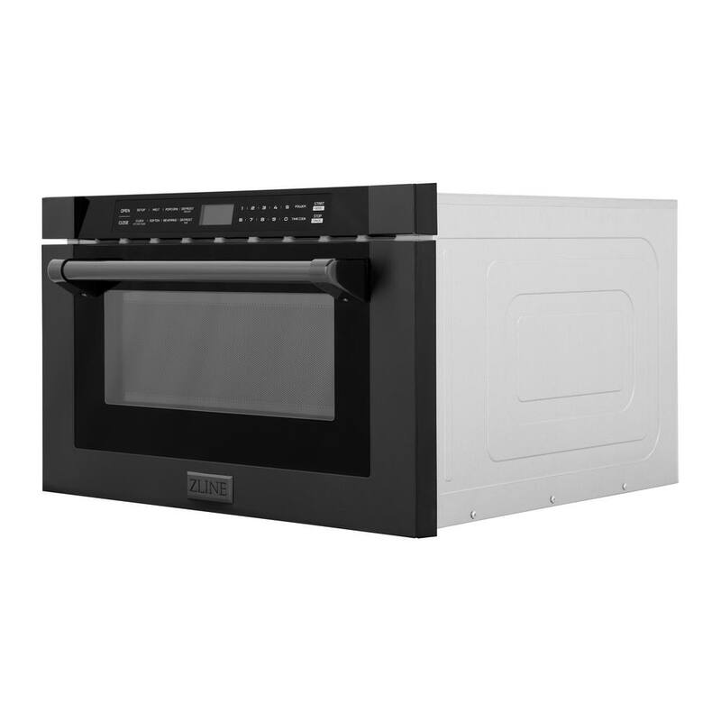 1000-Watt Built-In Microwave Drawer in Black Stainless Steel M507