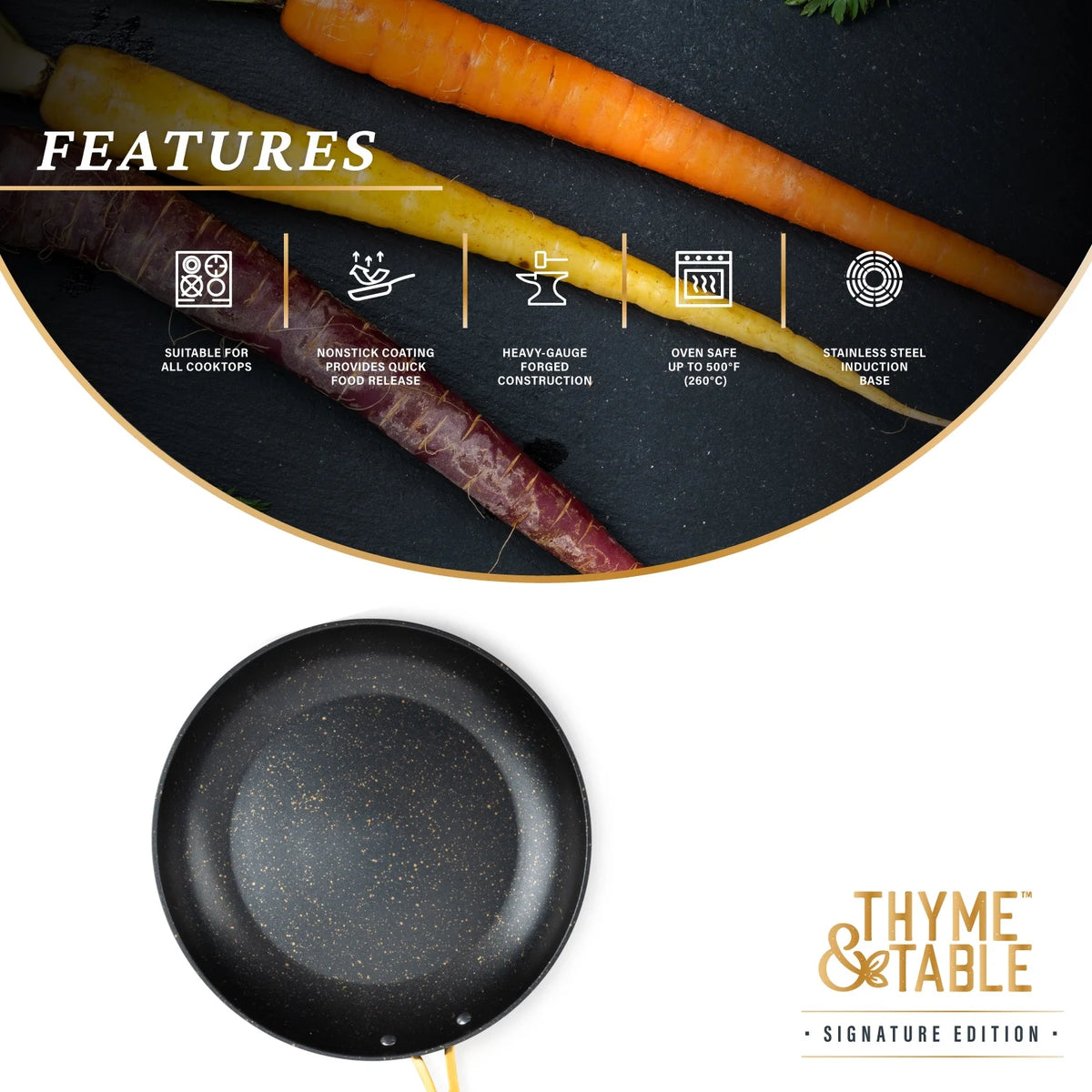 Non-Stick 12" Black Fry Pan P177