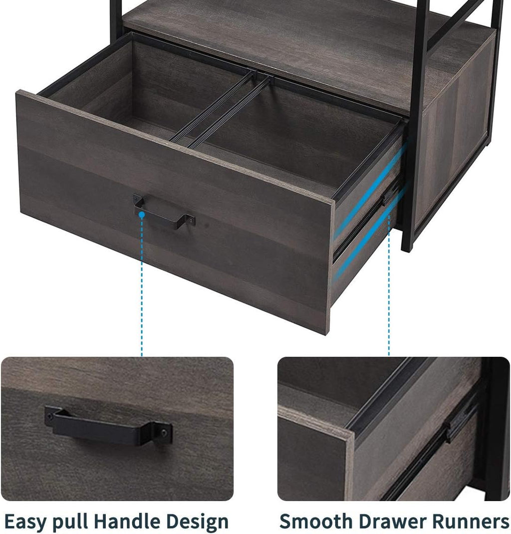 Lateral File Cabinet with Shelf and Drawer G166813