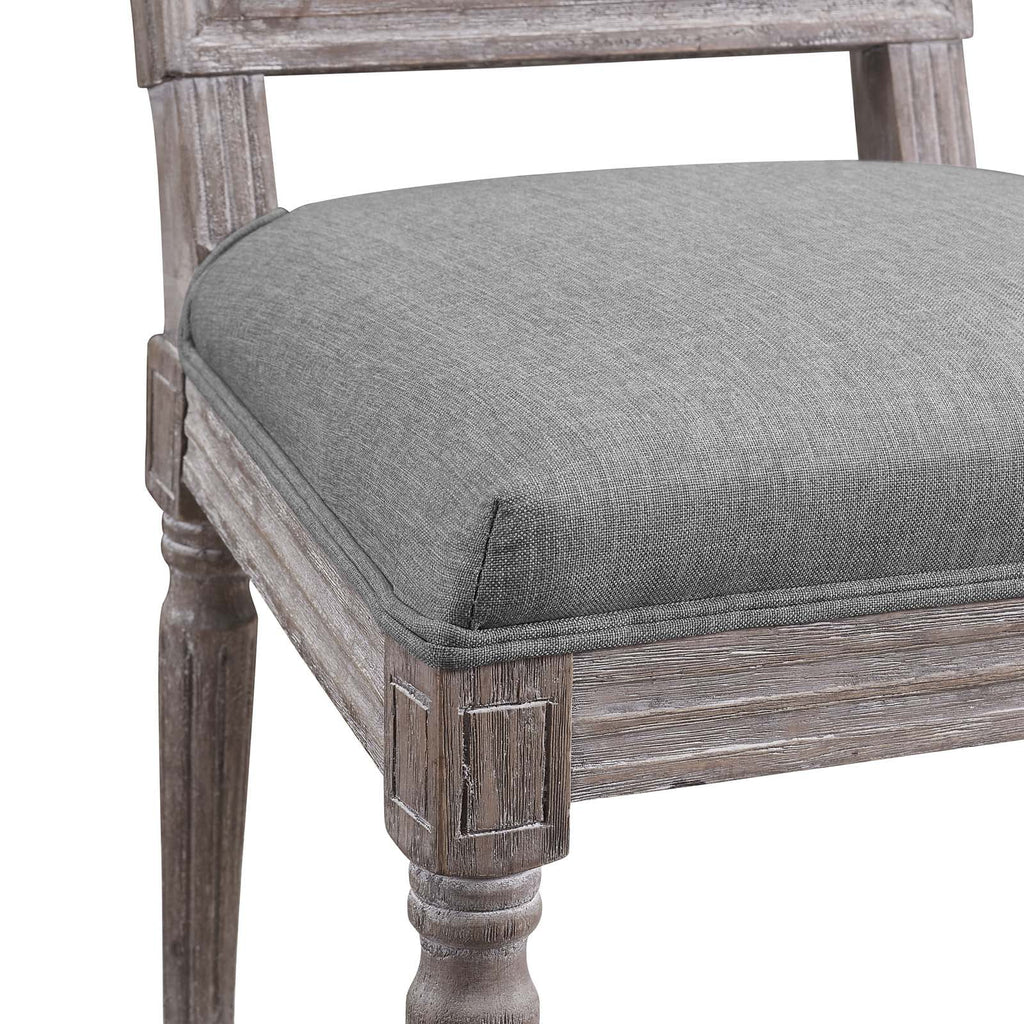 Upholstered Fabric Dining Chair Set of 4 Light Gray E260942