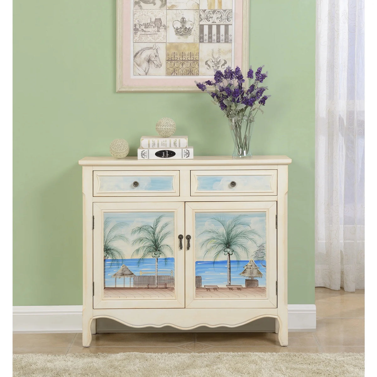 Two Drawer Two Door Cupboard V52522