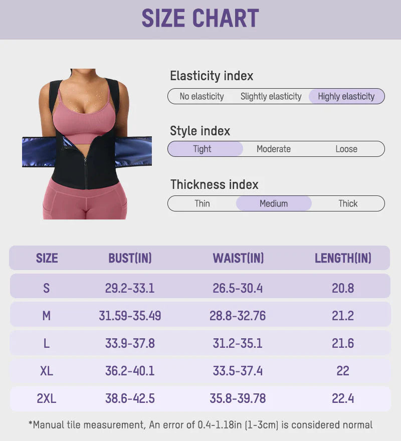 Adjustable Sauna Sweat Waist Trainer Tank Top Z94778