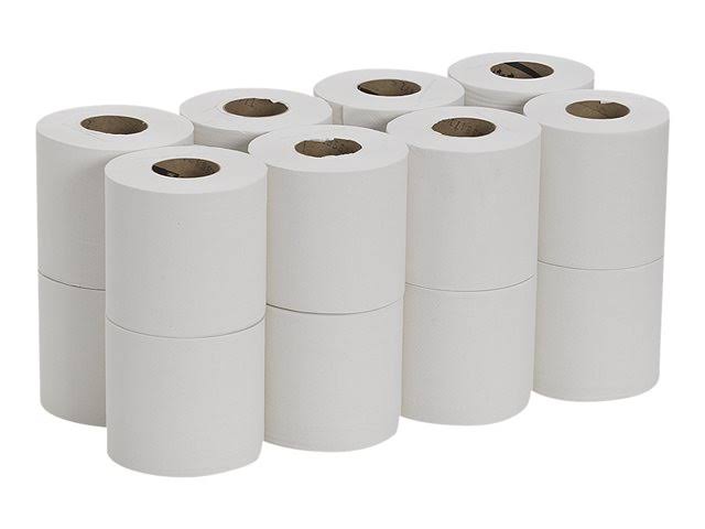 Mini Centerpull Bath Tissue, 2 Ply, White, 16 Rolls F64874