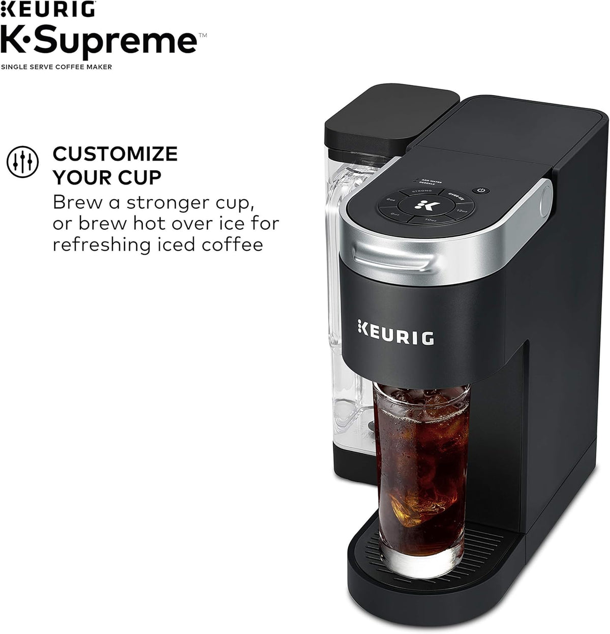 Black Single Serve K-Cup Pod Coffee Maker E64846