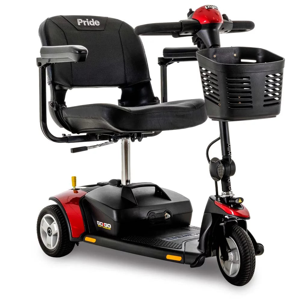 Red 3-Wheel Mobility Scooter V8408