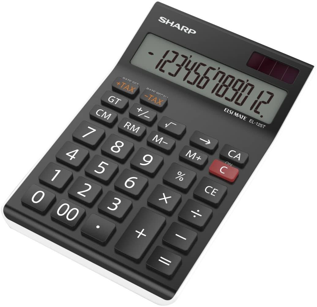 Black/White Desktop Calculator V328
