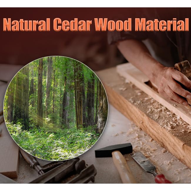 Cedar Wood Box with Glass Top Humidifier Z73195