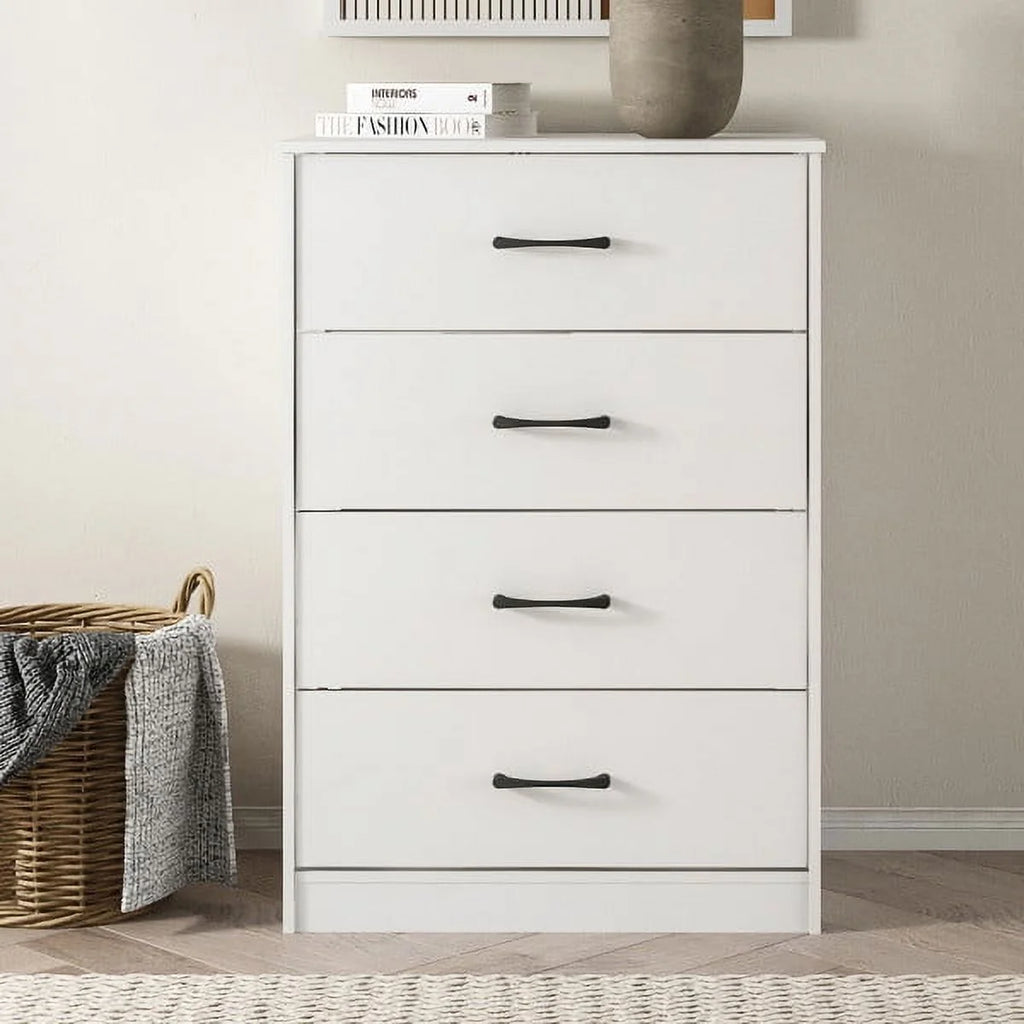 White 4 Drawer Dresser Y73430