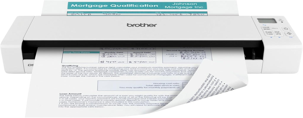 Duplex Wireless Compact Mobile Document Scanner F48157