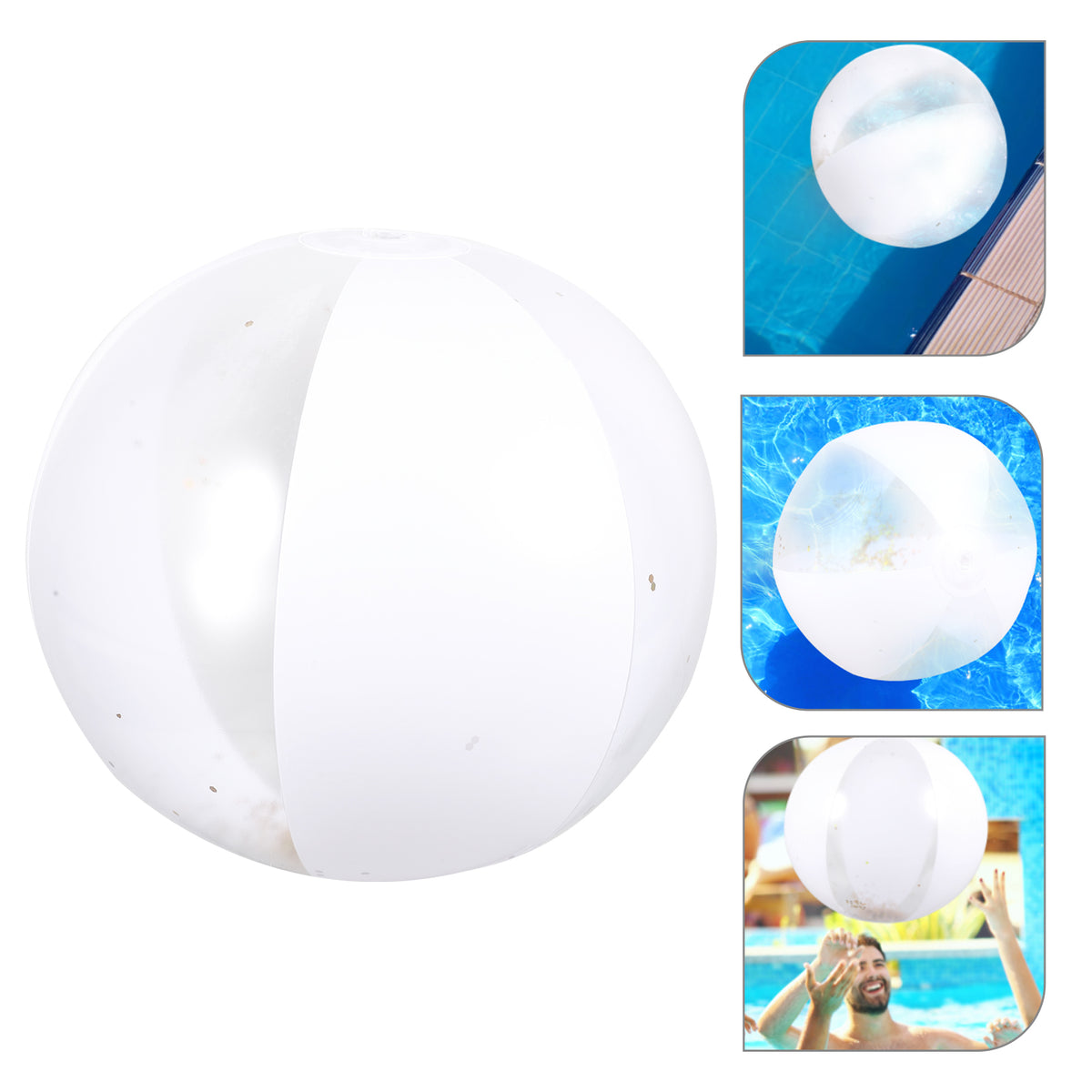 3Pcs Inflatable Sequin Beach Balls E727