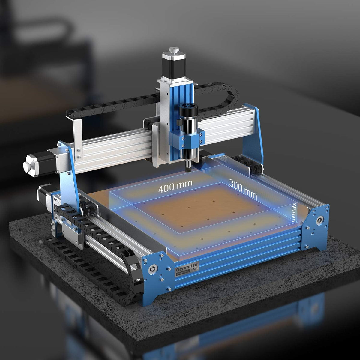 CNC Router Machine, 3 Axis Milling Cutting Engraving Machine, Working Area 400 x 300 x 110mm I871645