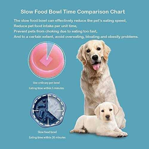 Slow Feeder Non Slip Dog Bowl J489
