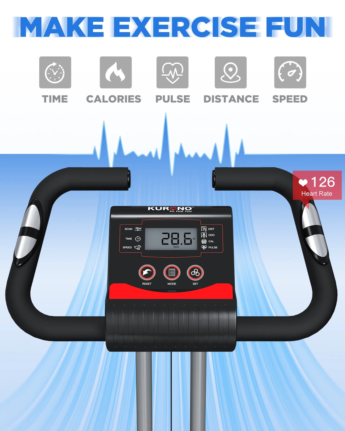 Stationary Exercise Bike with 16-Level Magnetic Resistance K92328