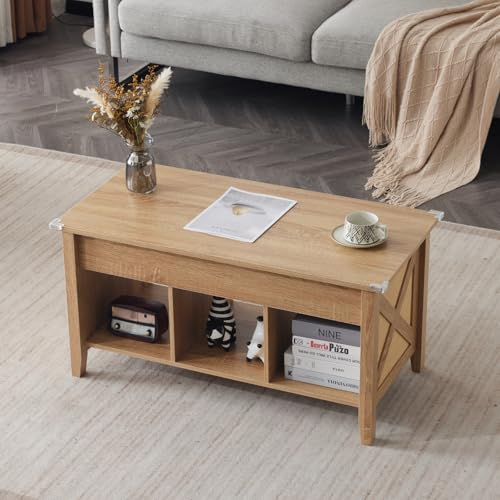 White Lift Top Coffee Table with Storage N3957