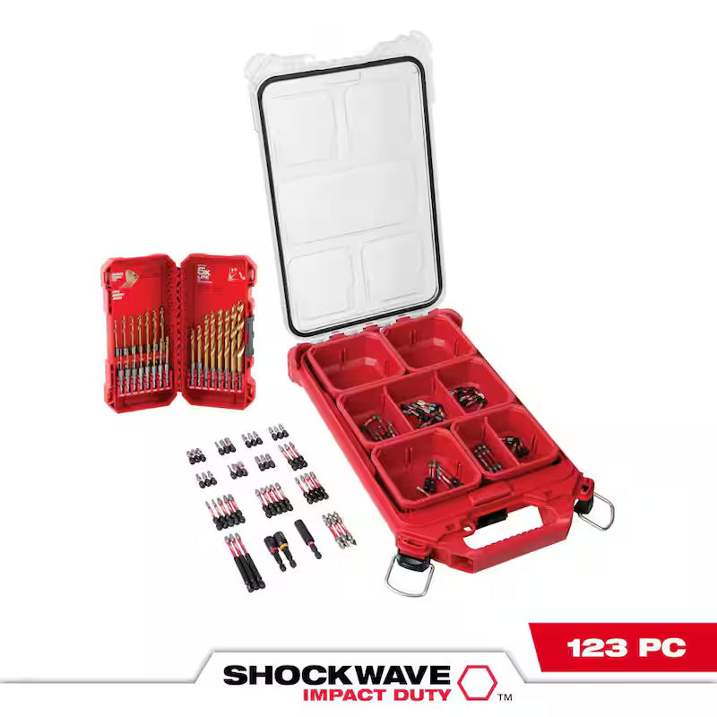 Alloy Steel Screwdriver Bit Set with Titanium Drill Bit Set (123-Piece) I779938
