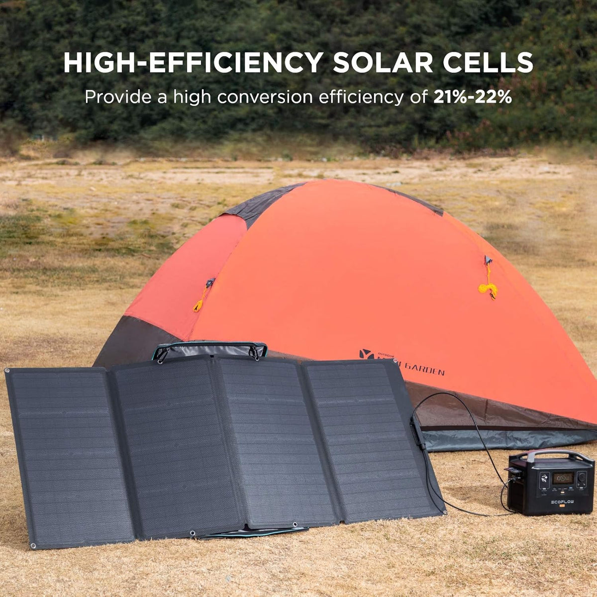 Portable Power Station 720Wh with 160W Solar Panel D4744