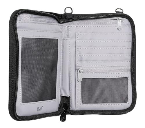 Black Compact Passport Wallet N345464